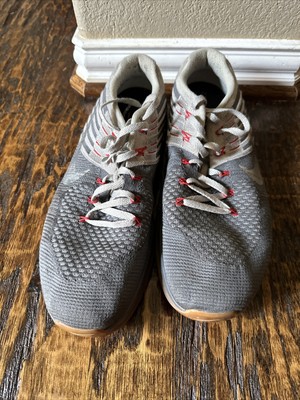 Nike Metcon DSX Flyknit Grey Red Gum Size 15