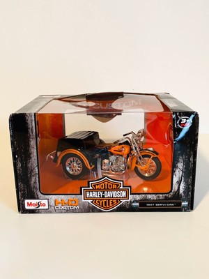 Maisto 1947 Harley Davidson Servi-car Sidecar Motorcycle Bike Model 1:18