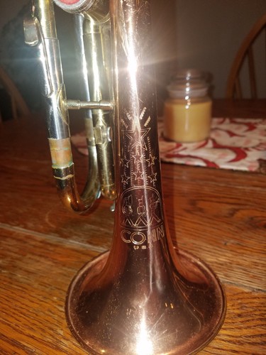 VINTAGE 1960 Conn Director Brass & Copper Cornet & Case