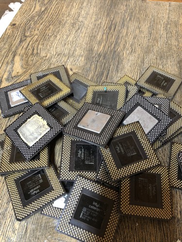 Lot Of 30 Intel 1998 Assorted Celeron Processors CPU BENT