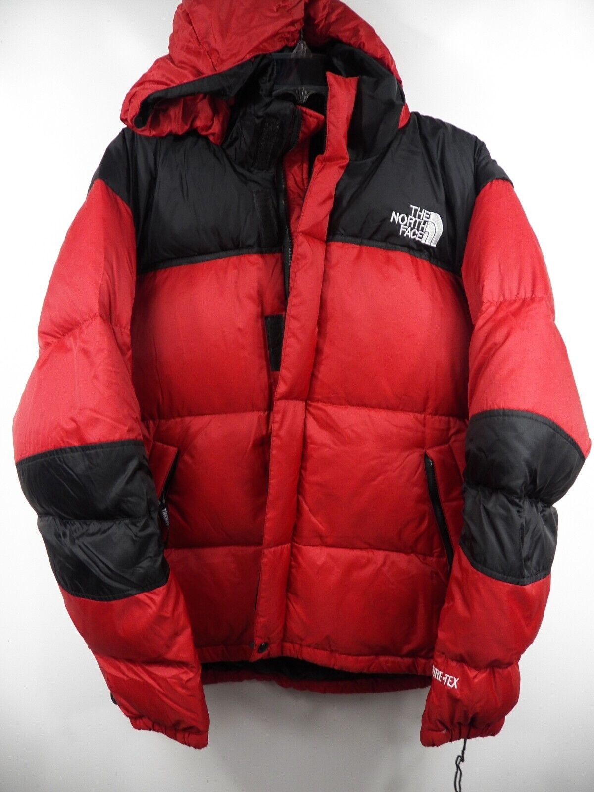 THE NORTH FACE MENS SMALL GOOSE DOWN PUFFER JACKET RED BLACK THE NORTH FACE MENS SMALL GOOSE DOWN PUFFER JACKET RED BLACK
