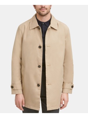 

COLE HAAN Mens Beige Water Repellant, Дождевик, Бежевый, 538AP203