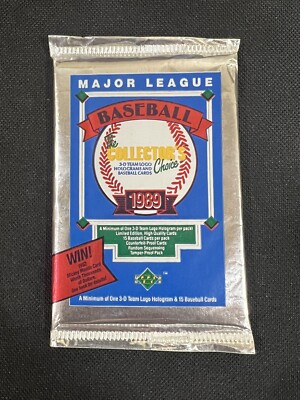 1989 UPPER DECK Baseball Low Series (1) SEALED PACK FROM BOX KEN GRIFFEY Jr RC