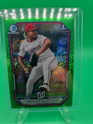 2026 Bowman Chrome Green Shimmer Sean Paul Linan BCP-26 08/99