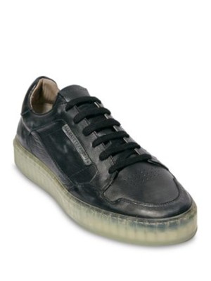 

ALLSAINTS Мужские Черные Кожаные Спортивные Кроссовки На Платформе Alton Toe Со Потертостями, Черный, ZM0231