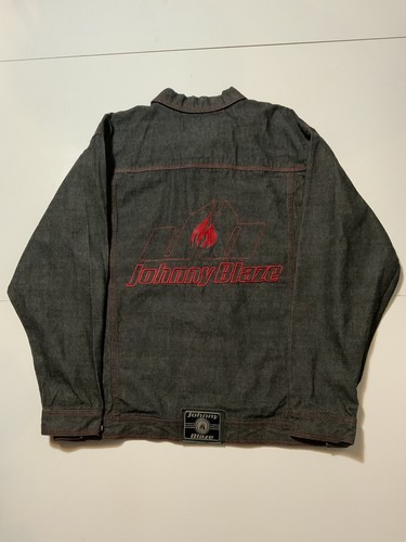 ジャンバラヤ•*¨*•.¸♬︎ VTG Y2K 2000s Johnny Blaze Flames Method Man Rap Denim