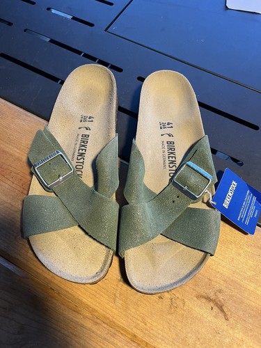 967CHOP　ビルケン　Siena Big Buckle 41 26.5 Siena Big Buckle Nubuck Leather Black | BIRKENSTOCK