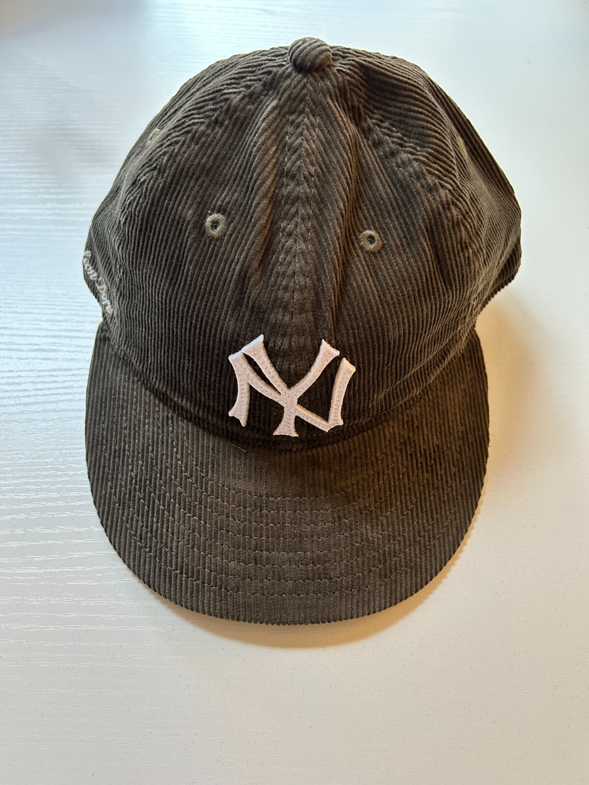 Pre-owned New Era Aime Leon Dore Ald / Era Micro Cord Yankees / Mets Hat 2022 In Green