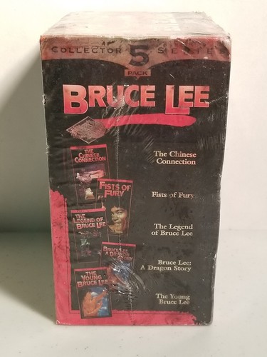 BRUCE LEE 5 Movies VHS Set Martial Arts Madness VCR 1997 Goodtimes Video