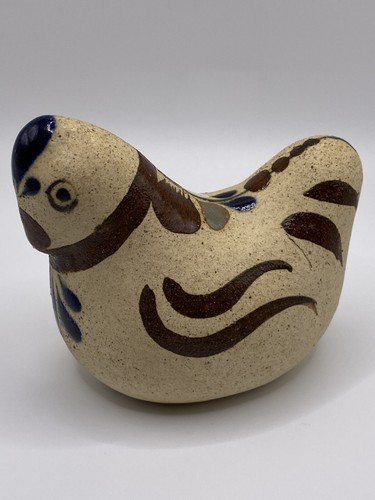 工芸品 Tonala pottery bird Vintage Mexican Tonala Pottery Hand Painted Bird | eBay
