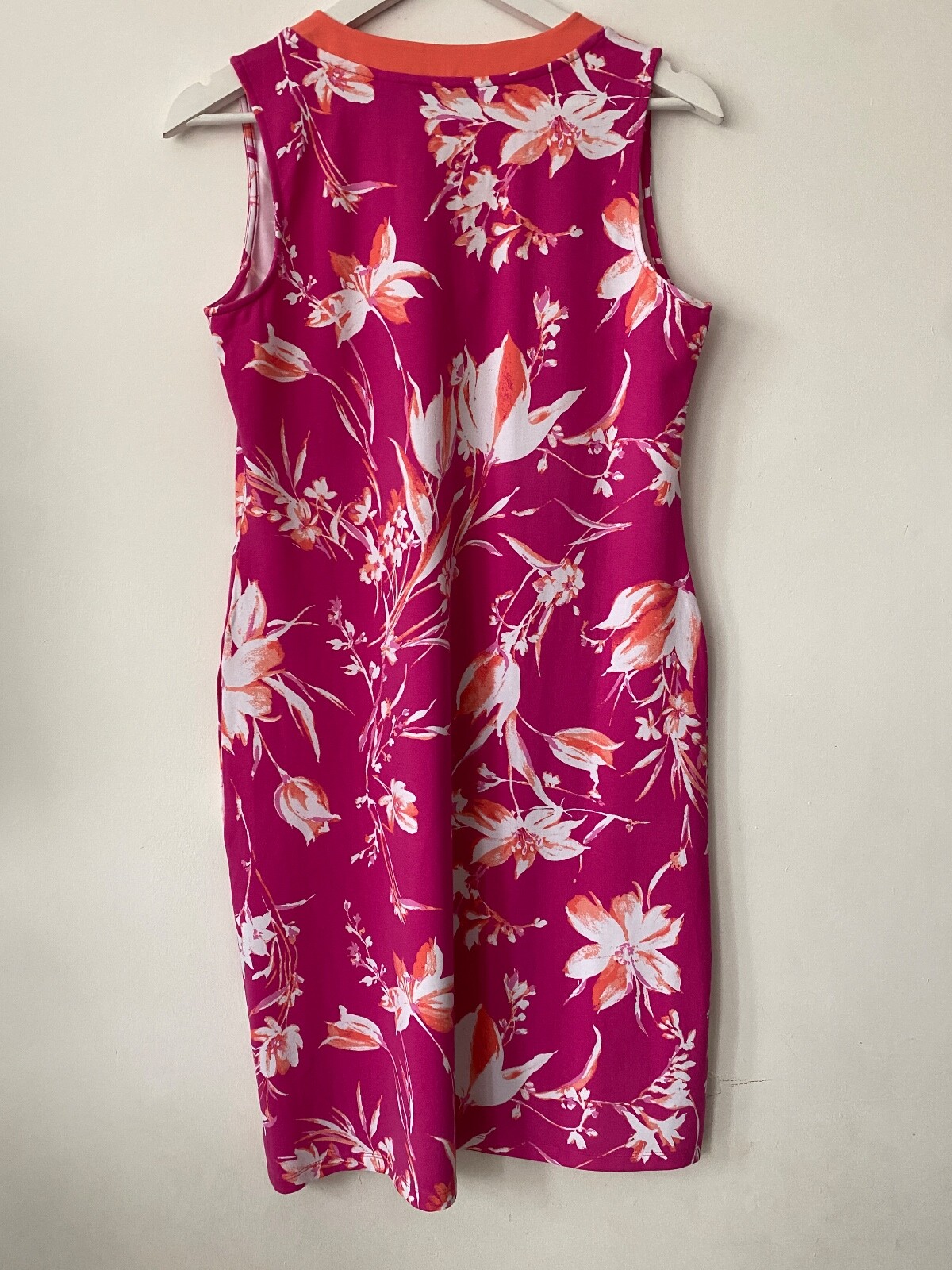 Isaac Mizrahi Live! Print Floral Sleeveless Dress S, M Pink or Green - Picture 10 of 10