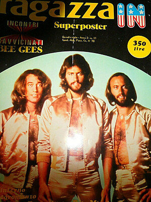 BEE GEES  POSTERHEFT RAGAZZA IN + 2 FOTOS   SELTEN RAR  0821