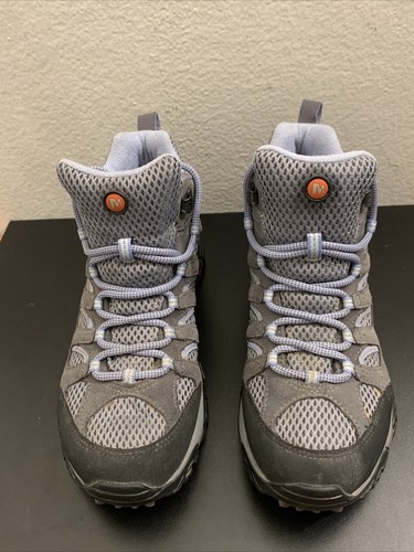Merrell Moab 2 Mid Waterproof Women\'s Hiking Shoes - Grey/periwinkle Size 9 Merrell Moab 2 Mid Gore-Tex Grey / Periwinkle J06066  main image 4