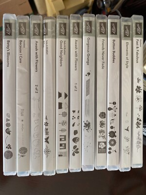 Stampin' Up! Retired Clear Stamp Sets Cling - You Choose