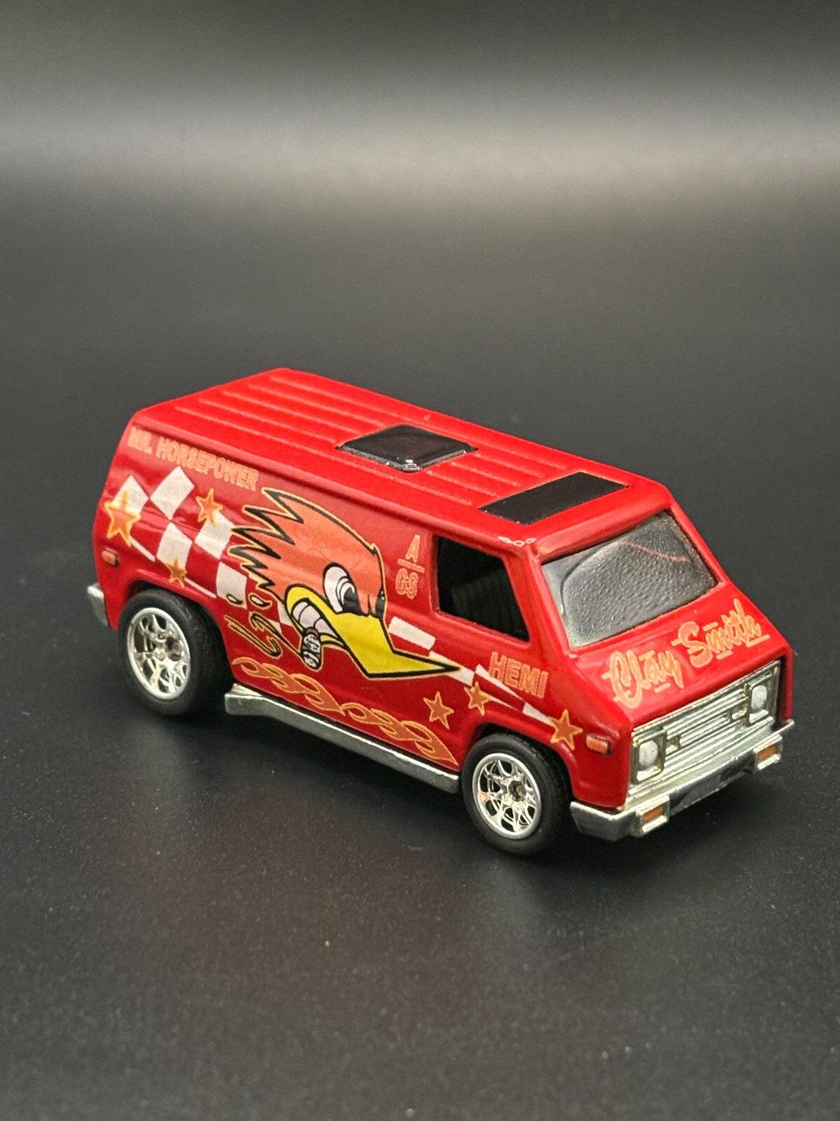 White Toner 1:64 Waterslide Decal for 66 Dodge A100 Van Horsepower Speed Cult