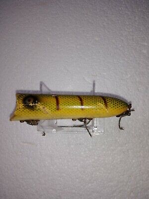 L rig No Eye Wood Lure Details about / Vintage Heddon Lucky 13 long lip Unmarked