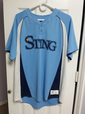 High Five Light Blue ''Sting'' ''00'' Baseball Jersey Size L MC1046