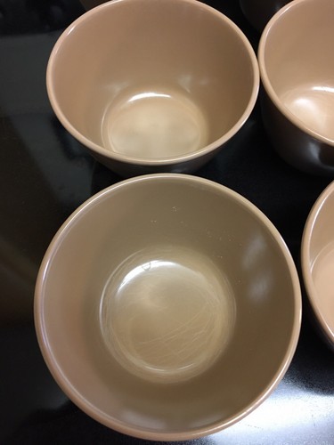 10 Vintage Melmac Melamine Ice Cream Dessert Bowls Brown 3.5
