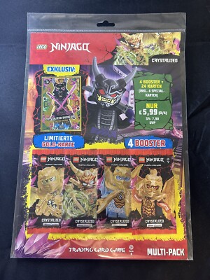 Lego Ninjago Trading Card Game Series 8 Multi-Pack 4 Booster Packs + LE 18 New