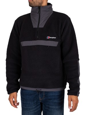 

Мужская флисовая куртка оверсайз Berghaus, черная, Черный, 4A001558JH8