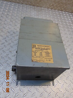 SQUARE-D 2S1F 2KVA DRY TYPE LOW VOLTAGE TRANSFORMER HIGH: 240x480V LOW: 120x240V
