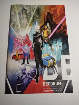Decorum, image comics,2020, Hickman + Huddleston issues 1-8 complete series,9.4