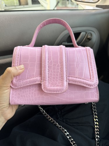 Zara pink mini city bag with top handle | eBay Zara pink mini city bag with top handle | eBay