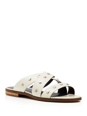 REBECCA MINKOFF Женские белые кожаные шлепанцы Susie Slip On 7,5 м