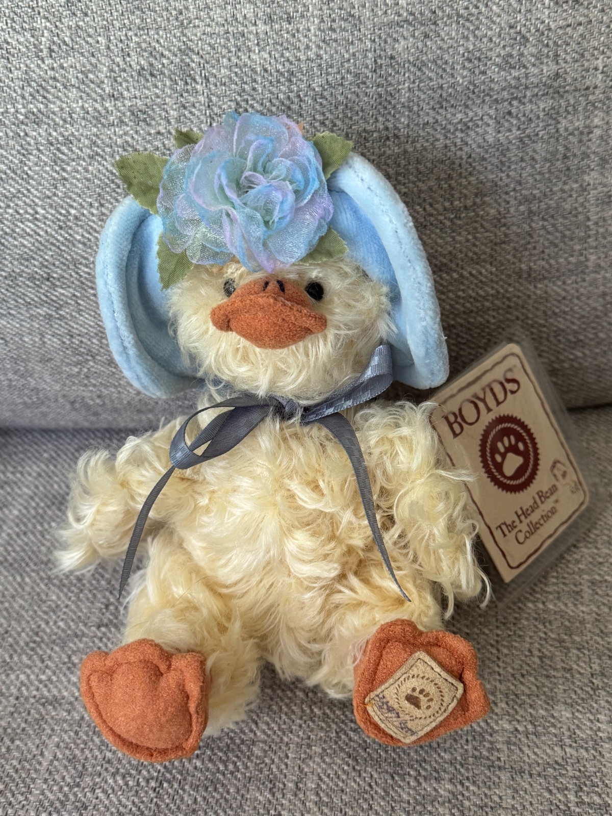 Dudu♡ Boyds Bear DONNA DUCK Limited Edition Mohair w/ Hat Numbered