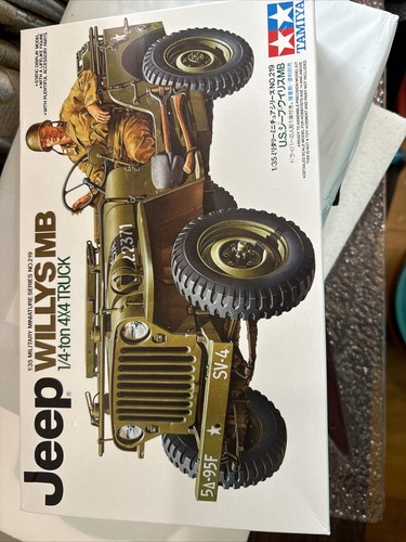 Tamiya 35219 1/35 Scale Military Model Kit US Army Jeep Tamiya 35219 1/35 Scale Military Model Kit US Army Jeep