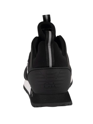 EA7 EA7 HERREN GEWEBTE TRAINER, SCHWARZ