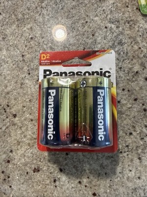 Panasonic Size D Alkaline Plus Power Battery, AM-1PA/2B (2 Pack)