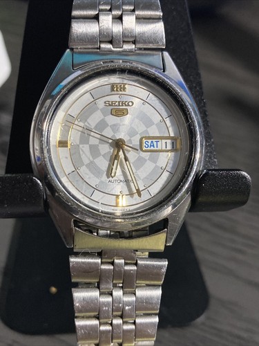 【可動品】SEIKO 5 自動巻き腕時計 7S26-3180 ホワイト文字盤 Yahoo!オークション -「7s26-3180」の落札相場・落札価格