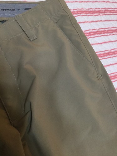 Under Armour Mens Match Play Vented Golf Pants 36x32 # 1248089 Khaki