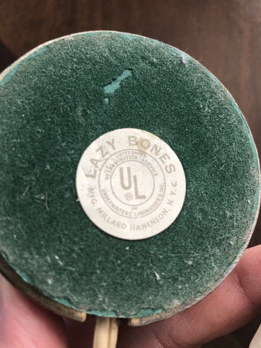 Vintage Hollywood Regency Gold Push Button Remote Control Foot Switch Lazy Bones