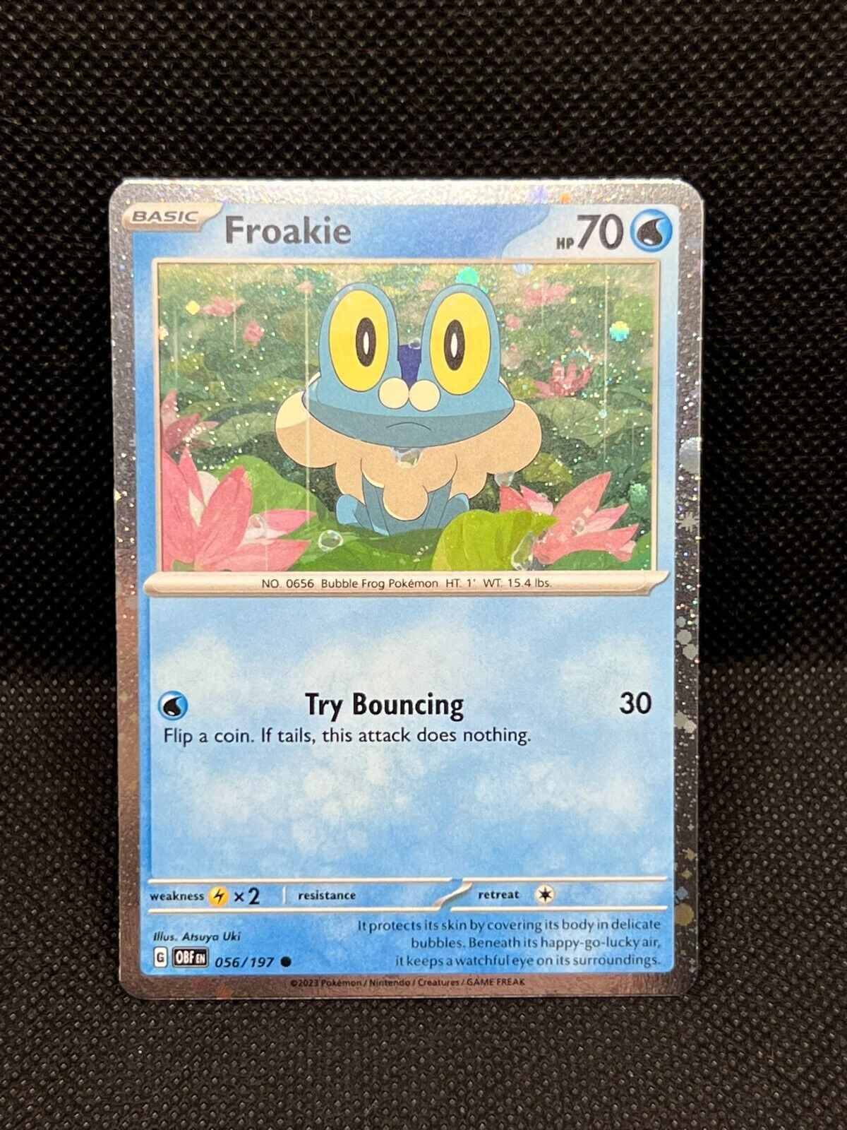 Pokémon TCG Froakie(Double Swirl!) 056/197 Cosmos Holo Pokémon TCG Froakie(Double Swirl!) 056/197 Cosmos Holo