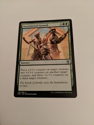 Magic the Gathering MTG Incremental Growth (138) Khans of Tarkir Card
