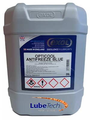ANTIFREEZE & SUMMER COOLANT 20LTR CONCENTRATE ,BLUECOL EQUIVALENT BY EXOL 