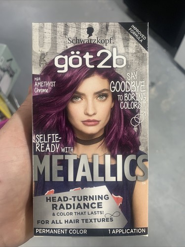Got2b Metallic Permanent Hair Color, M69 Amethyst Chrome