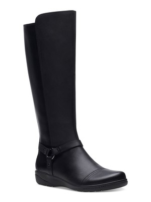 

КОЛЛЕКЦИЯ CLARKS Женские ботинки на танкетке Cheyn Lindie Black Circle Ring, Черный, 26144402