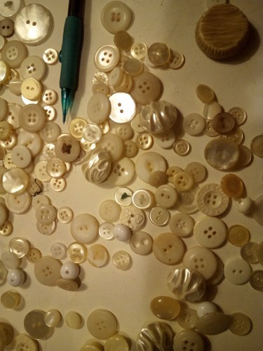 Misc Buttons White And Off-white, and some Mixed Colors.