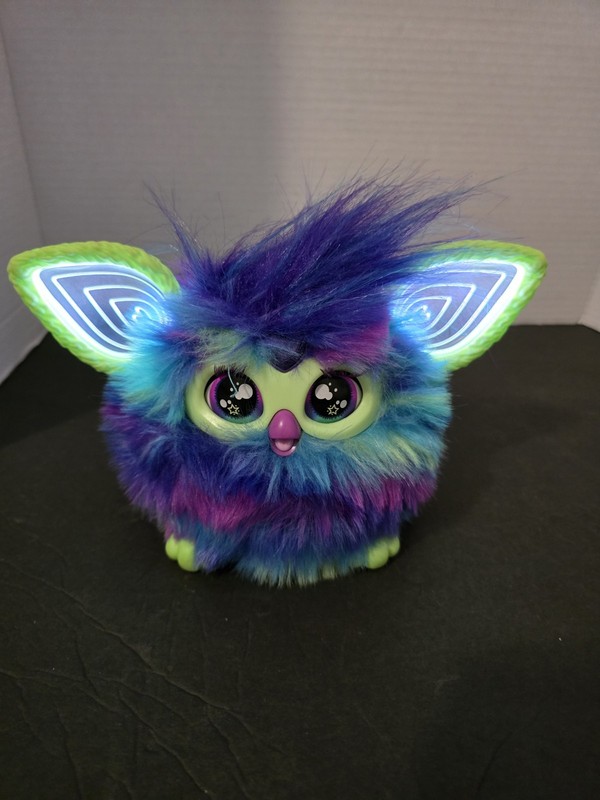 Furby Purple Plush Tye Dye Interactive Toy 2023 Tested Batteries