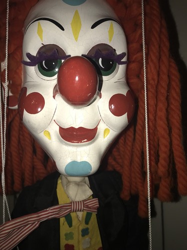 RARE! Vintage Clown Marionette Puppet - Pelham Puppets - 43