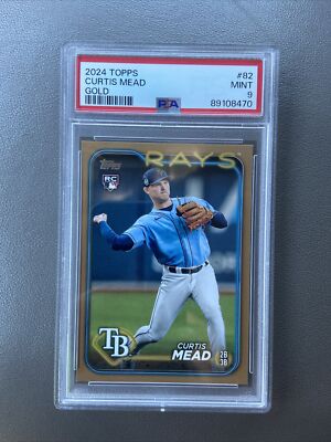 2024 Topps Curtis Mead RC Gold /2024 PSA 9