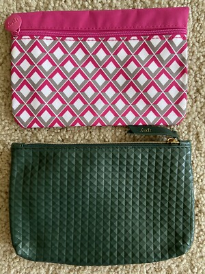 Ipsy Bag Lot Of 2 ~ Green & Hot Pink
