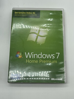Microsoft Windows 7 Home Premium Upgrade 32 64 Bit Retail Box Product Key SP1