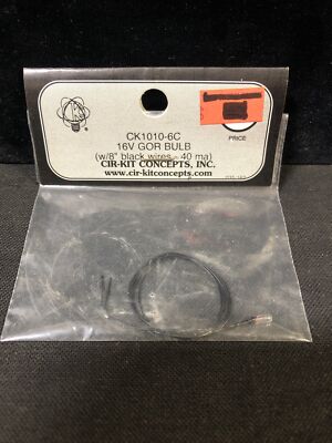 HO scale PARTS light bulb Cir-Kit Concepts CK1010-2 16v grain-o-wheat CLEAR