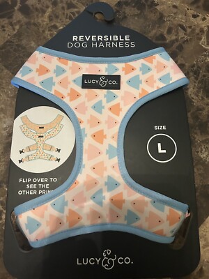 Lucy & Co. Com Reversible Dog Harness Size L Frenchies Pugs Boston Terrier