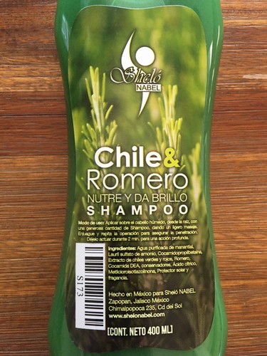 Shelo Nabel Shampoo de Chile 🌶 y Romero Chili Pepper and Rosemary Hair Growth