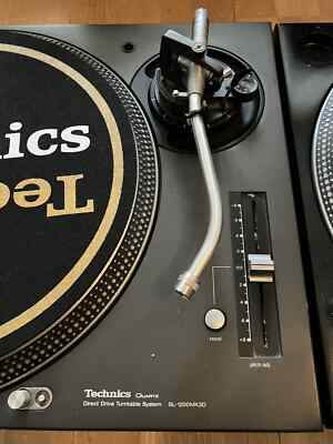 Technics SL-1200MK3D pair Black Direct Drive DJ Turntable 2set | eBay